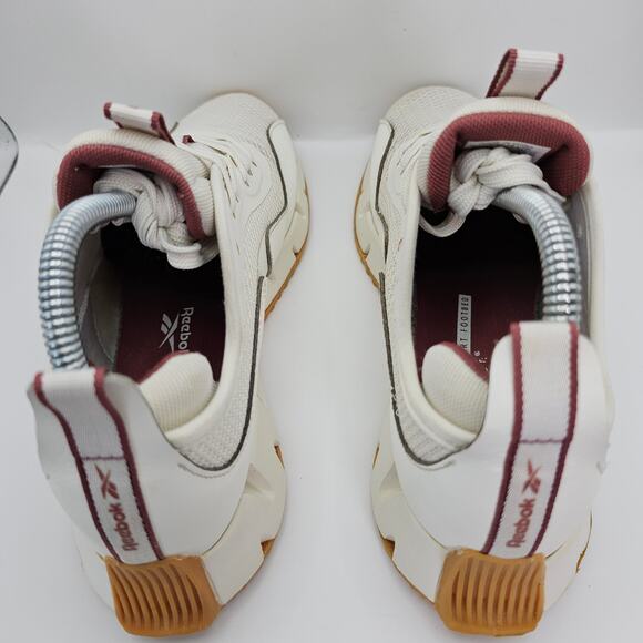 Reebok Zig Dynamica 4.0 Cream Wine Womens 7 Running Shoes - Picture 7 of 11